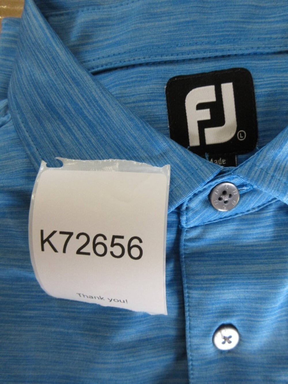 FootJoy Polo Shirt Large FJ Performance Golf Activewear Athleisure - Picture 13 of 13